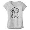 OCSO Multi-Colors Sublimatable Ladies PosiCharge Electric Heather Sporty Tee Thumbnail