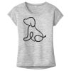 OCSO Multi-Colors Sublimatable Ladies PosiCharge Electric Heather Sporty Tee Thumbnail