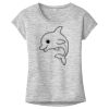 OCSO Multi-Colors Sublimatable Ladies PosiCharge Electric Heather Sporty Tee Thumbnail