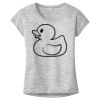 OCSO Multi-Colors Sublimatable Ladies PosiCharge Electric Heather Sporty Tee Thumbnail