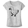 OCSO Multi-Colors Sublimatable Ladies PosiCharge Electric Heather Sporty Tee Thumbnail