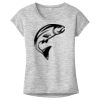OCSO Multi-Colors Sublimatable Ladies PosiCharge Electric Heather Sporty Tee Thumbnail