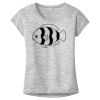 OCSO Multi-Colors Sublimatable Ladies PosiCharge Electric Heather Sporty Tee Thumbnail