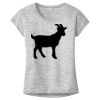 OCSO Multi-Colors Sublimatable Ladies PosiCharge Electric Heather Sporty Tee Thumbnail