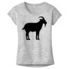 OCSO Multi-Colors Sublimatable Ladies PosiCharge Electric Heather Sporty Tee Thumbnail