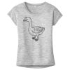 OCSO Multi-Colors Sublimatable Ladies PosiCharge Electric Heather Sporty Tee Thumbnail