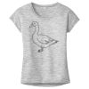 OCSO Multi-Colors Sublimatable Ladies PosiCharge Electric Heather Sporty Tee Thumbnail
