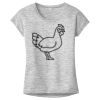 OCSO Multi-Colors Sublimatable Ladies PosiCharge Electric Heather Sporty Tee Thumbnail