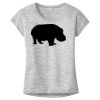 OCSO Multi-Colors Sublimatable Ladies PosiCharge Electric Heather Sporty Tee Thumbnail