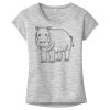OCSO Multi-Colors Sublimatable Ladies PosiCharge Electric Heather Sporty Tee Thumbnail