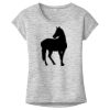 OCSO Multi-Colors Sublimatable Ladies PosiCharge Electric Heather Sporty Tee Thumbnail