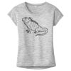 OCSO Multi-Colors Sublimatable Ladies PosiCharge Electric Heather Sporty Tee Thumbnail