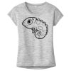 OCSO Multi-Colors Sublimatable Ladies PosiCharge Electric Heather Sporty Tee Thumbnail