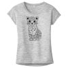 OCSO Multi-Colors Sublimatable Ladies PosiCharge Electric Heather Sporty Tee Thumbnail