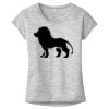 OCSO Multi-Colors Sublimatable Ladies PosiCharge Electric Heather Sporty Tee Thumbnail