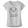 OCSO Multi-Colors Sublimatable Ladies PosiCharge Electric Heather Sporty Tee Thumbnail
