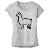 OCSO Multi-Colors Sublimatable Ladies PosiCharge Electric Heather Sporty Tee Thumbnail