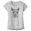 OCSO Multi-Colors Sublimatable Ladies PosiCharge Electric Heather Sporty Tee Thumbnail