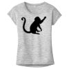 OCSO Multi-Colors Sublimatable Ladies PosiCharge Electric Heather Sporty Tee Thumbnail