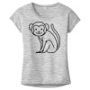 OCSO Multi-Colors Sublimatable Ladies PosiCharge Electric Heather Sporty Tee Thumbnail