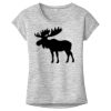 OCSO Multi-Colors Sublimatable Ladies PosiCharge Electric Heather Sporty Tee Thumbnail