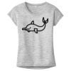 OCSO Multi-Colors Sublimatable Ladies PosiCharge Electric Heather Sporty Tee Thumbnail