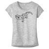 OCSO Multi-Colors Sublimatable Ladies PosiCharge Electric Heather Sporty Tee Thumbnail