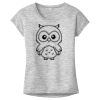 OCSO Multi-Colors Sublimatable Ladies PosiCharge Electric Heather Sporty Tee Thumbnail