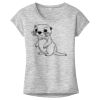 OCSO Multi-Colors Sublimatable Ladies PosiCharge Electric Heather Sporty Tee Thumbnail