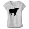 OCSO Multi-Colors Sublimatable Ladies PosiCharge Electric Heather Sporty Tee Thumbnail