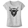 OCSO Multi-Colors Sublimatable Ladies PosiCharge Electric Heather Sporty Tee Thumbnail