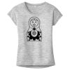 OCSO Multi-Colors Sublimatable Ladies PosiCharge Electric Heather Sporty Tee Thumbnail