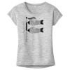 OCSO Multi-Colors Sublimatable Ladies PosiCharge Electric Heather Sporty Tee Thumbnail