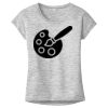 OCSO Multi-Colors Sublimatable Ladies PosiCharge Electric Heather Sporty Tee Thumbnail