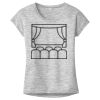 OCSO Multi-Colors Sublimatable Ladies PosiCharge Electric Heather Sporty Tee Thumbnail