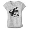 OCSO Multi-Colors Sublimatable Ladies PosiCharge Electric Heather Sporty Tee Thumbnail