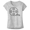 OCSO Multi-Colors Sublimatable Ladies PosiCharge Electric Heather Sporty Tee Thumbnail