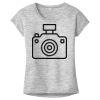 OCSO Multi-Colors Sublimatable Ladies PosiCharge Electric Heather Sporty Tee Thumbnail