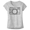 OCSO Multi-Colors Sublimatable Ladies PosiCharge Electric Heather Sporty Tee Thumbnail