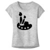 OCSO Multi-Colors Sublimatable Ladies PosiCharge Electric Heather Sporty Tee Thumbnail