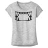 OCSO Multi-Colors Sublimatable Ladies PosiCharge Electric Heather Sporty Tee Thumbnail