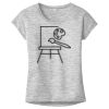 OCSO Multi-Colors Sublimatable Ladies PosiCharge Electric Heather Sporty Tee Thumbnail