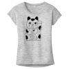 OCSO Multi-Colors Sublimatable Ladies PosiCharge Electric Heather Sporty Tee Thumbnail
