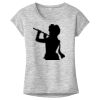 OCSO Multi-Colors Sublimatable Ladies PosiCharge Electric Heather Sporty Tee Thumbnail