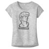 OCSO Multi-Colors Sublimatable Ladies PosiCharge Electric Heather Sporty Tee Thumbnail