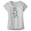 OCSO Multi-Colors Sublimatable Ladies PosiCharge Electric Heather Sporty Tee Thumbnail