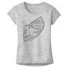 OCSO Multi-Colors Sublimatable Ladies PosiCharge Electric Heather Sporty Tee Thumbnail