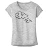 OCSO Multi-Colors Sublimatable Ladies PosiCharge Electric Heather Sporty Tee Thumbnail
