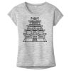 OCSO Multi-Colors Sublimatable Ladies PosiCharge Electric Heather Sporty Tee Thumbnail
