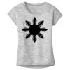 OCSO Multi-Colors Sublimatable Ladies PosiCharge Electric Heather Sporty Tee Thumbnail